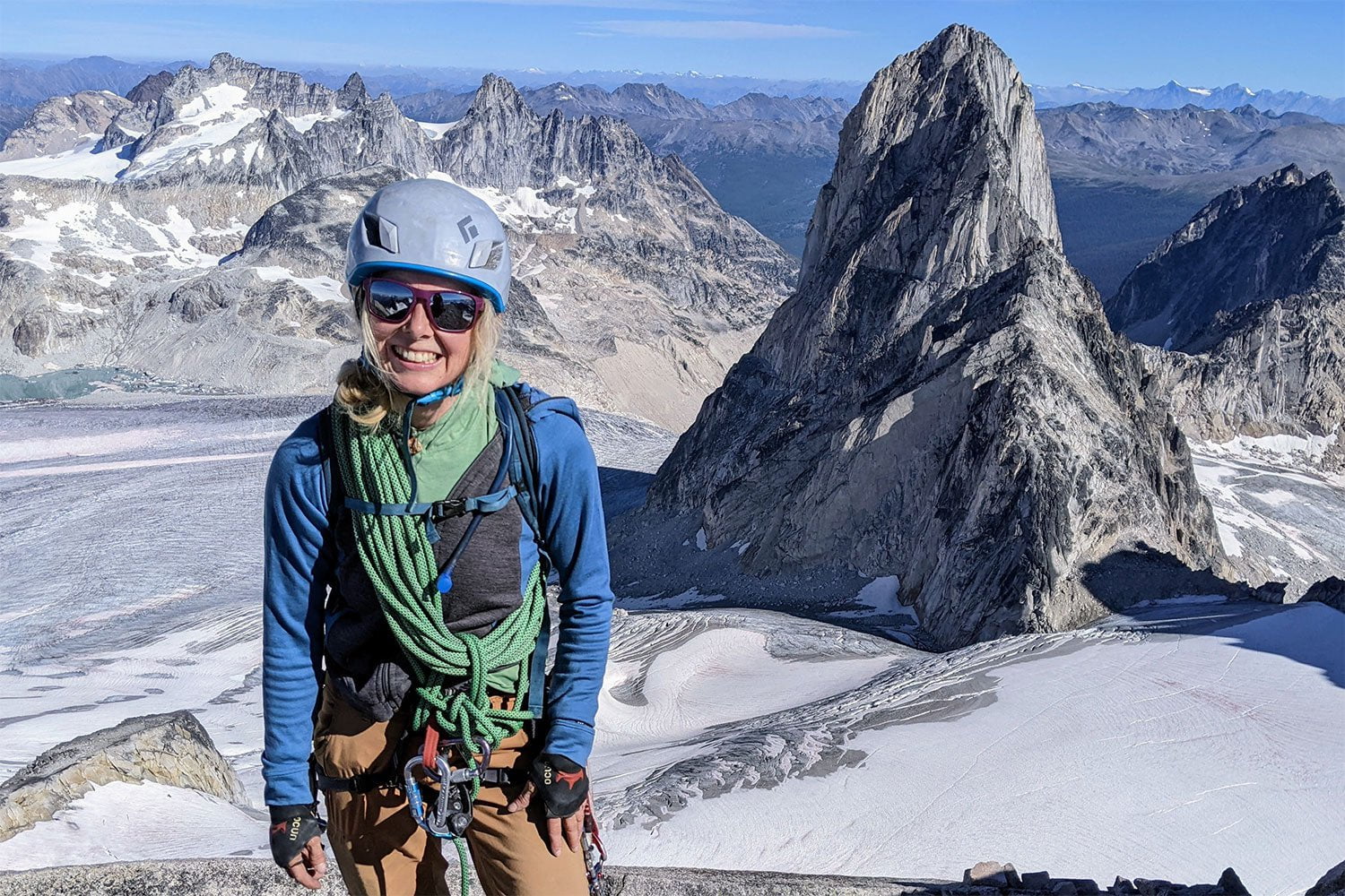 Bevie Labrie in the mountains