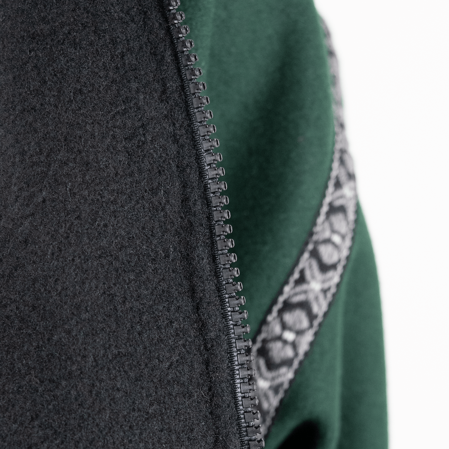 Hunter Green (Grey Wool Trim)