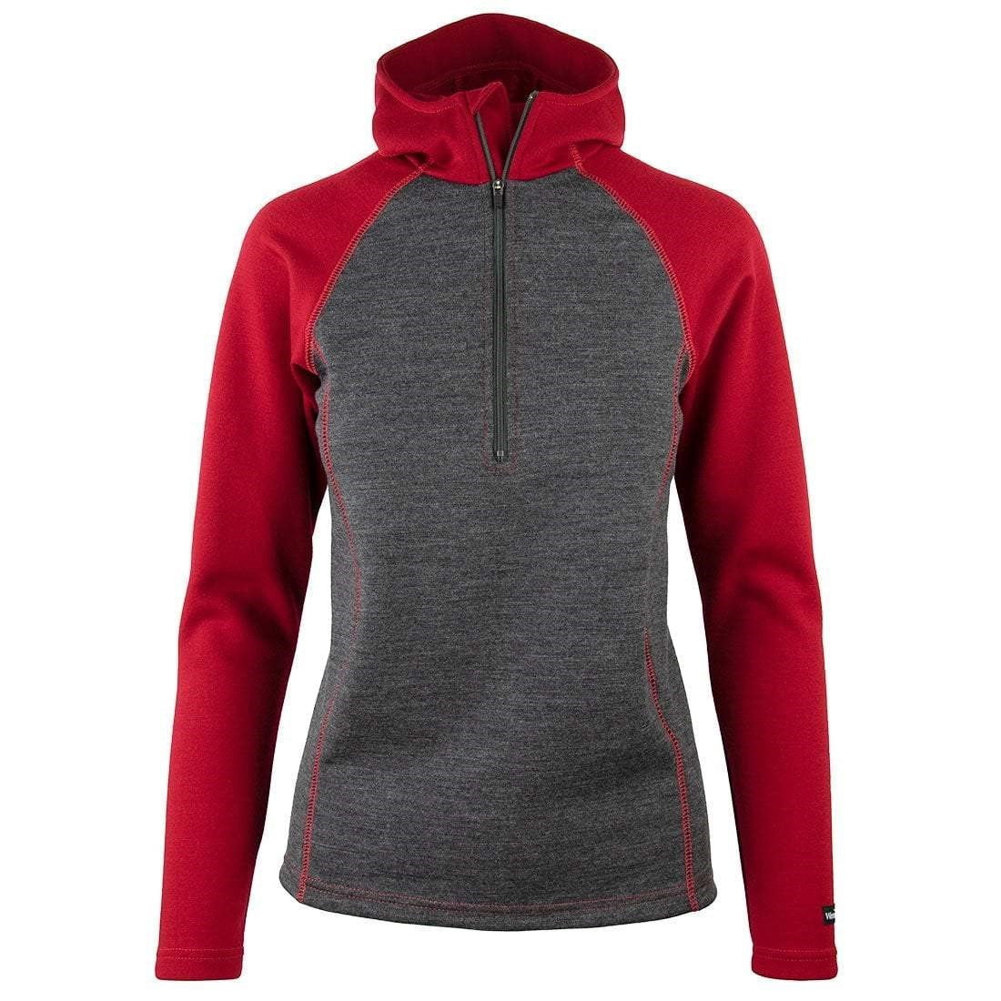 Deep Red Heather Gray