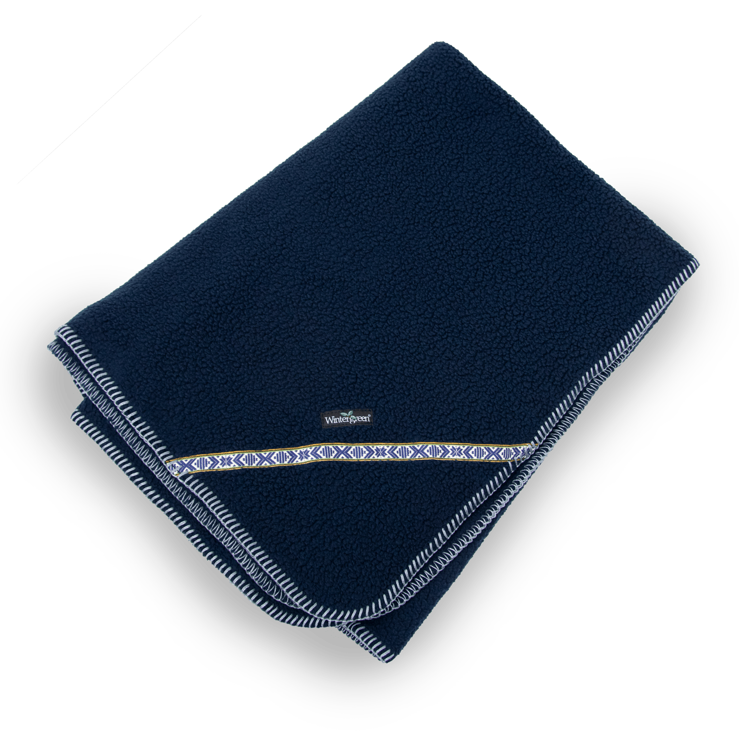 Navy Shearling Fleece