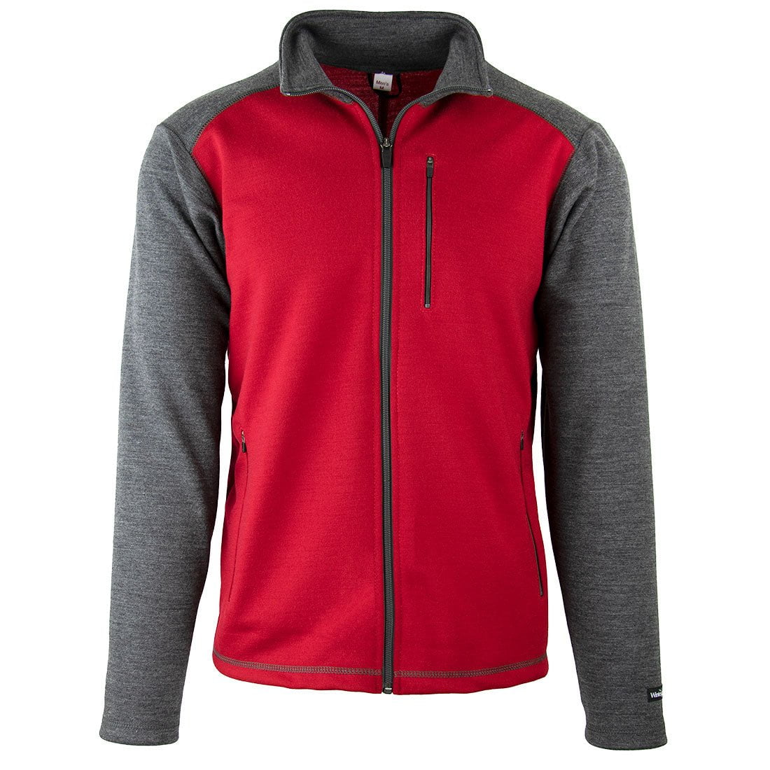 Deep Red Heather Gray