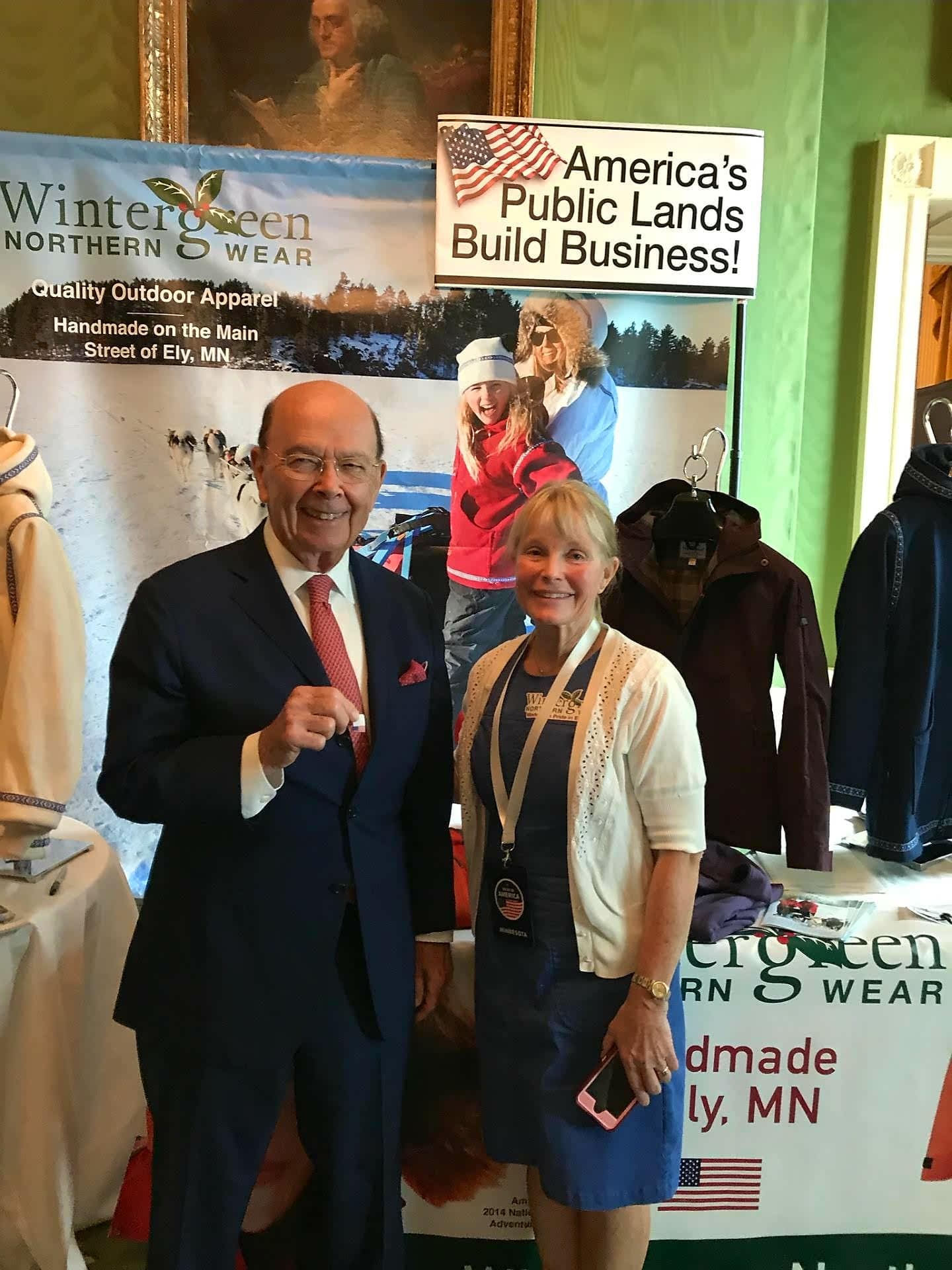 Wintergreen Northern Wear featured at Made in America Product Showcase at White House