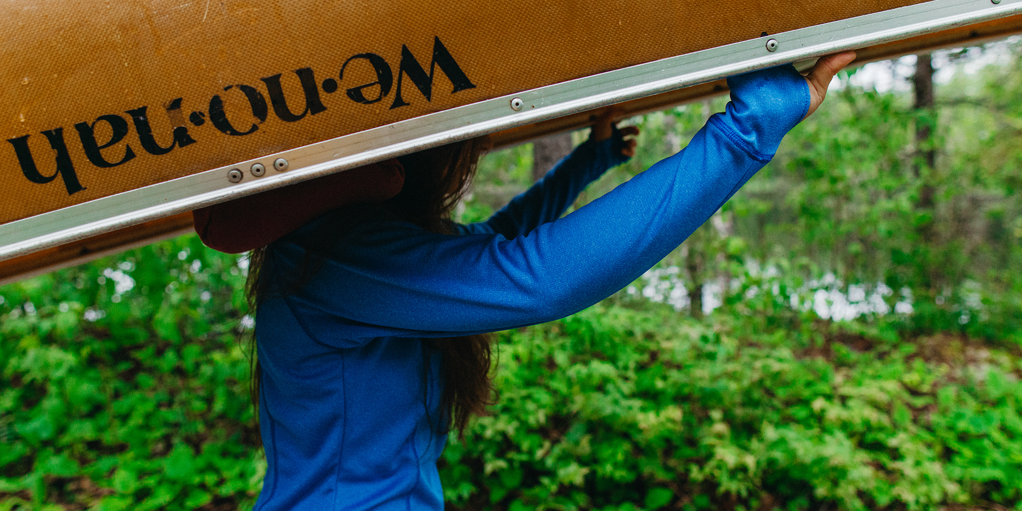 Climber Top Collection banner / Carrying a Canoe in a Climber Top