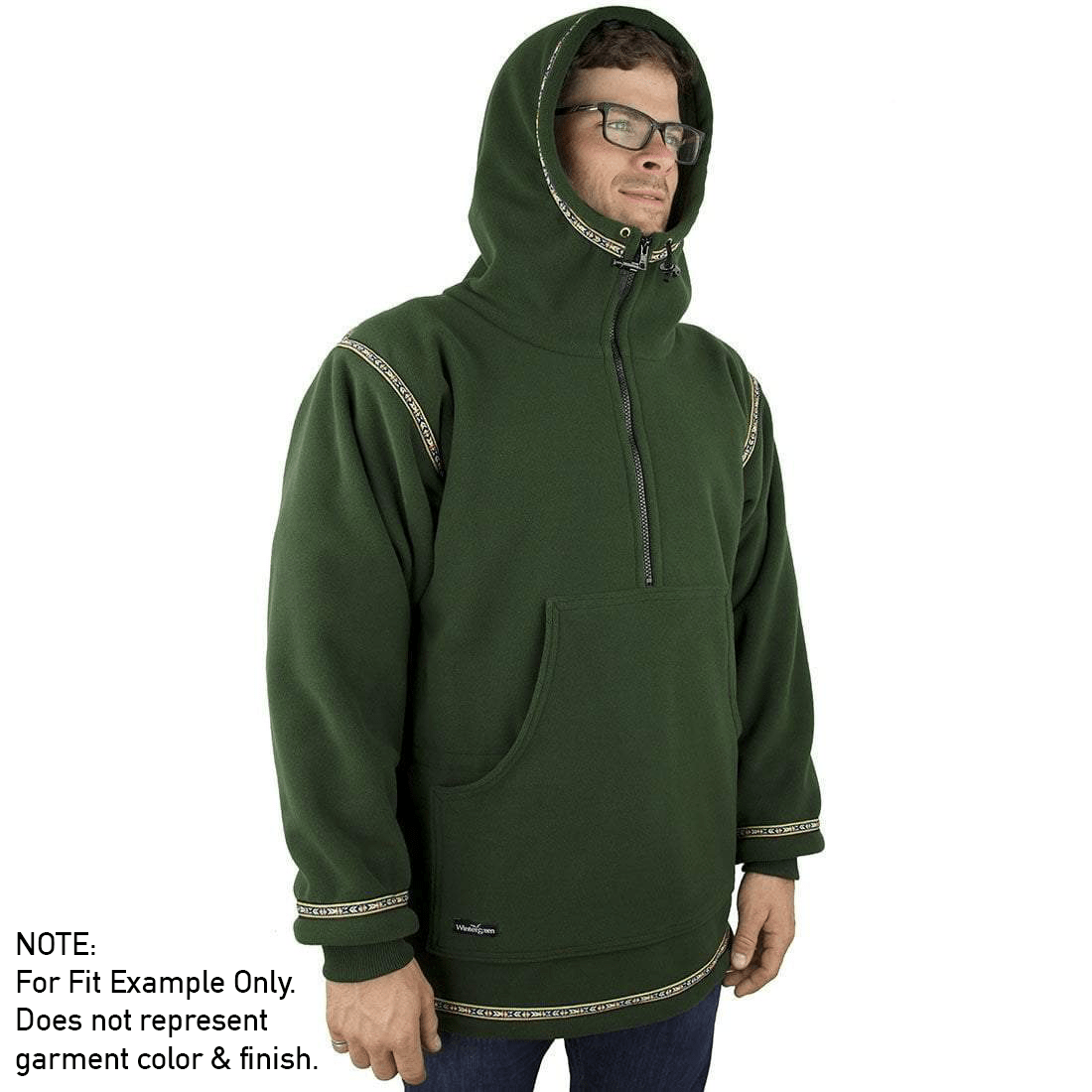 Fleece sales anorak mens