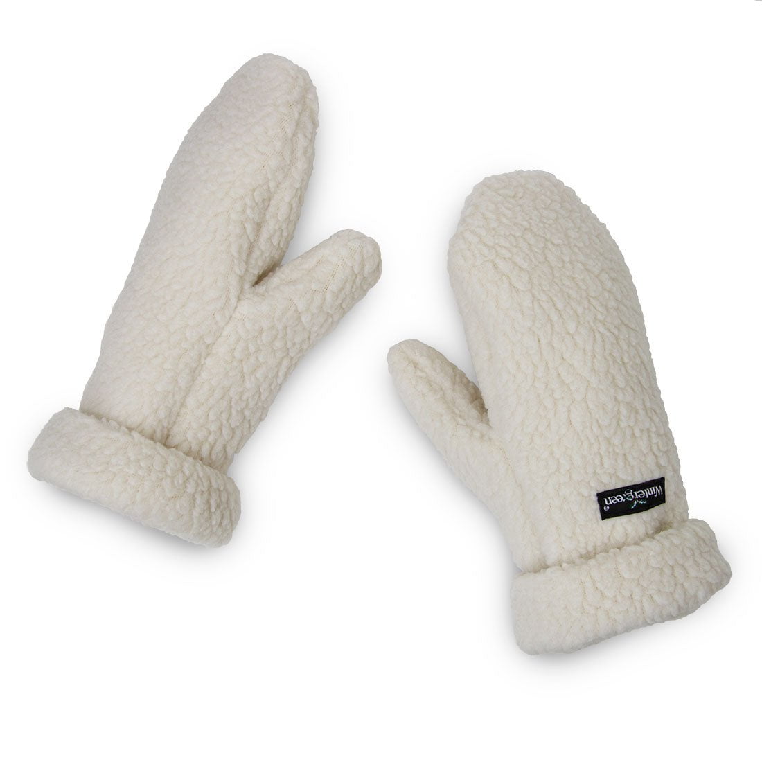 Roll Cuff Mittens (Unisex)-Made in Ely, MN.